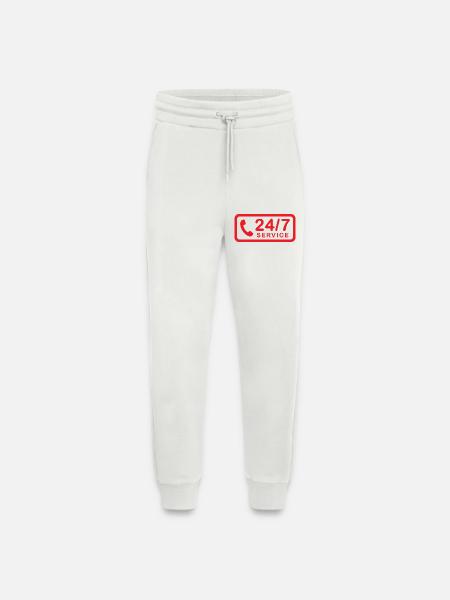 24/7 h Service - Jogging Pants - made by SPREAD  - OFF WHITE