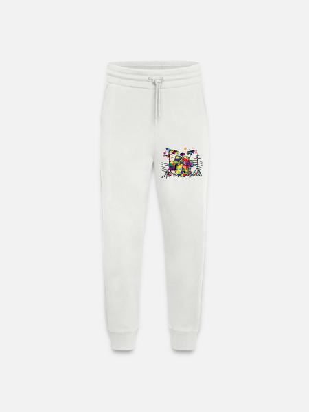 Geometrisch Neon-Drumset - Jogginghose - made by SPREAD - OFF WHITE