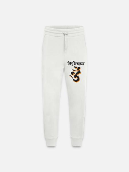 PsyTrance - Pantalon de jogging bio décontracté fabriqué en UE - OFF WHITE