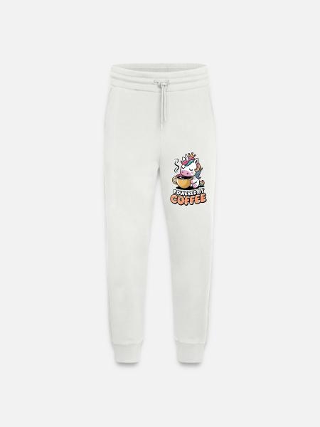 Powered By Coffee - Jogging Pants - made by SPREAD - OFF WHITE