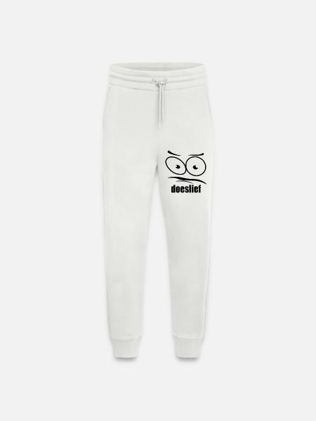 doeslief flehende Augen mit Fragezeichen-Blick - Jogginghose - made by SPREAD - OFF WHITE