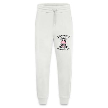 Zweite Kind Spieler 2 Baby Kuh Schwanger Geschenk - Jogginghose - made by SPREAD - OFF WHITE - Vorne