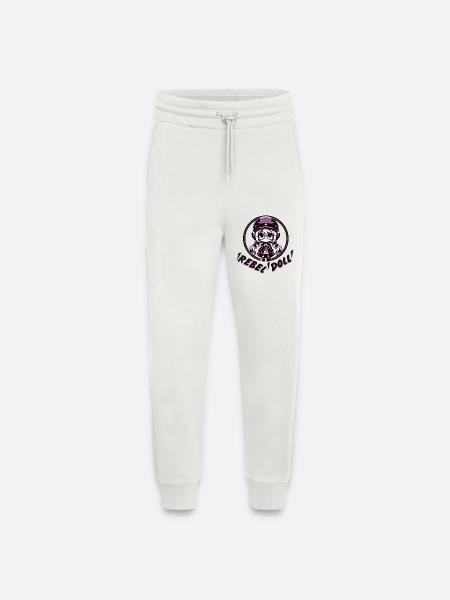 Rebellische Puppe - Jogginghose - made by SPREAD - OFF WHITE