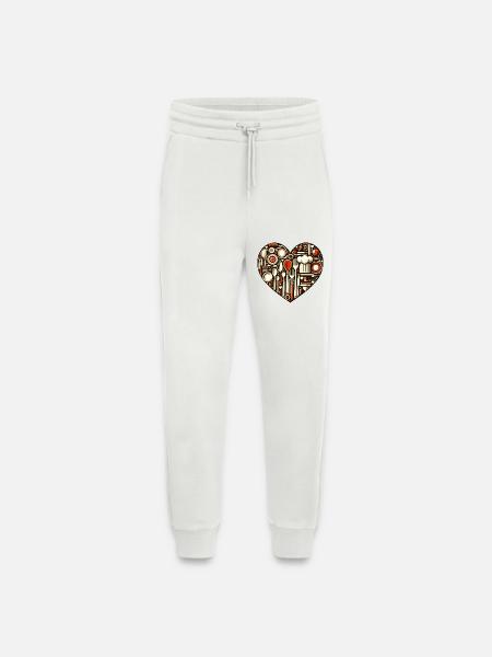 Küchenliebe Herz - Jogginghose - made by SPREAD - OFF WHITE