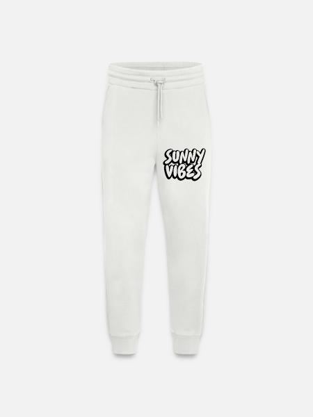 SUNNY VIBES - Jogging Pants - made by SPREAD  - OFF WHITE