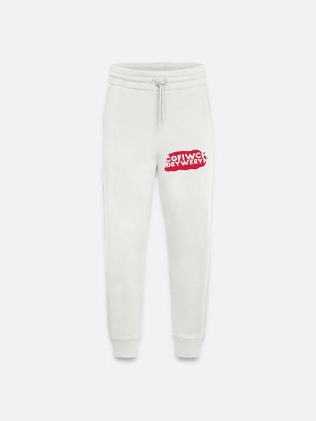 Cofiwch Dryweryn - Pantalon de jogging bio décontracté fabriqué en UE - OFF WHITE