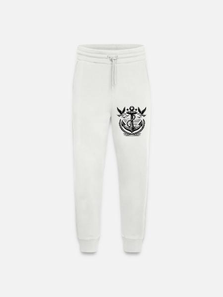 Anchor Seagulls Logo - Jogging Pants - made by SPREAD - OFF WHITE