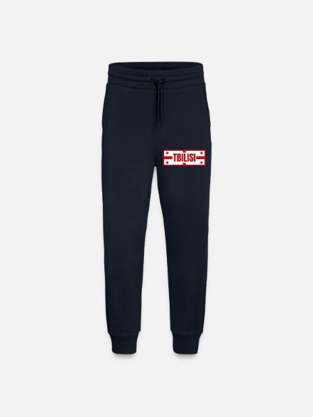 Tbilisi City with Georgian Flag Design - Jogging Pants - made by SPREAD - DARK NAVY