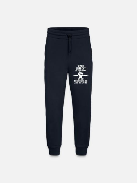 Devoir de rébellion - Pantalon de jogging bio décontracté fabriqué en UE - DARK NAVY