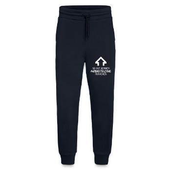 Arbeitslos Shirt Hartz 4 Arbeitslosigkeit lustig - Jogginghose - made by SPREAD - DARK NAVY - Vorne