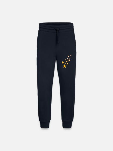 Star asterisk pattern starry sky - Jogging Pants - made by SPREAD - DARK NAVY