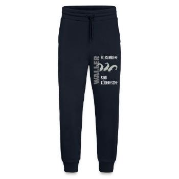 Wels fischen Kampf mit dem starken Wels - Jogginghose - made by SPREAD - DARK NAVY - Vorne