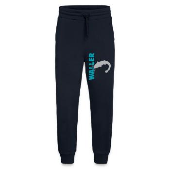 Wels fischen Kampf mit dem starken Wels - Jogginghose - made by SPREAD - DARK NAVY - Vorne