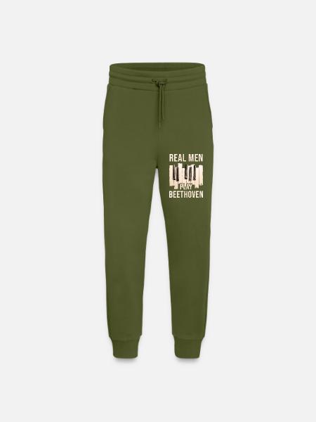 Beethoven - Pantalon de jogging bio décontracté fabriqué en UE - MOSS GREEN