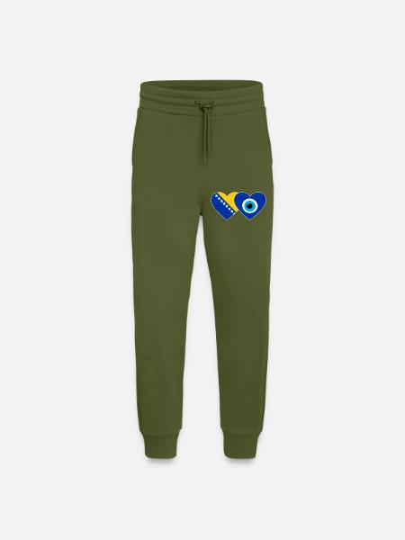 Bosnien Nazarperle Flagge - Jogginghose - made by SPREAD - MOSS GREEN