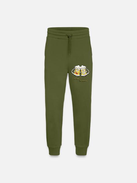 Beer mugs - Jogging Pants - made by SPREAD  - MOSS GREEN