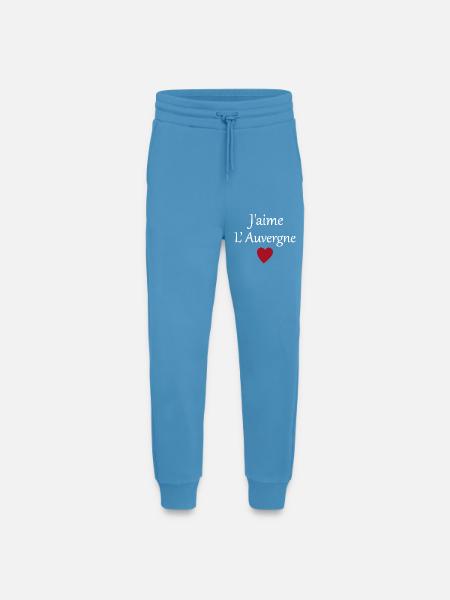 J'aime l'auvergne - Pantalon de jogging bio décontracté fabriqué en UE - Sol Blue