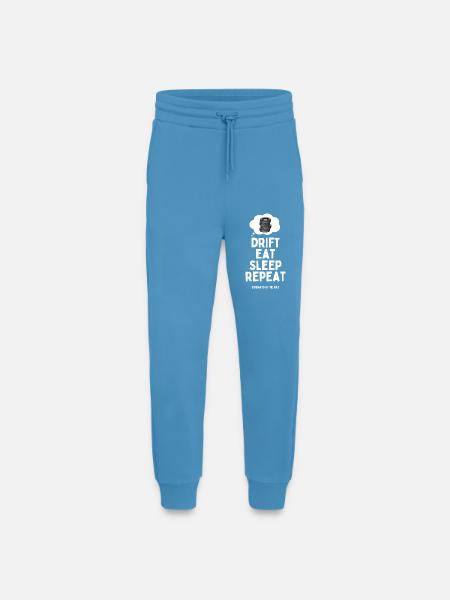 Drift Eat Sleep Repeat - Jogging Pants - made by SPREAD - Sol Blue