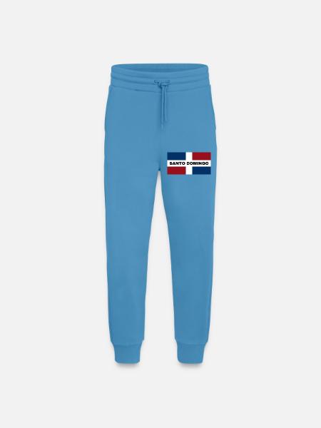 Santo Domingo City in Dominican Republic Flag - Jogging Pants - made by SPREAD - Sol Blue