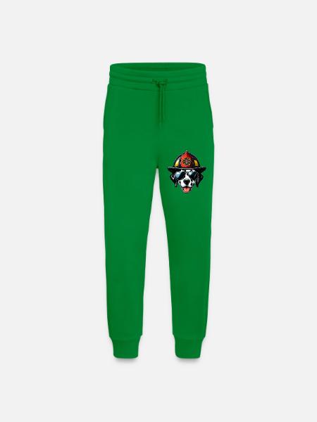 Dalmatiens des pompiers - Pantalon de jogging bio décontracté fabriqué en UE - City Green