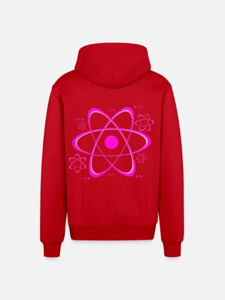 Physiker - Organic Relaxed Kapuzenjacke Made in EU - Rot