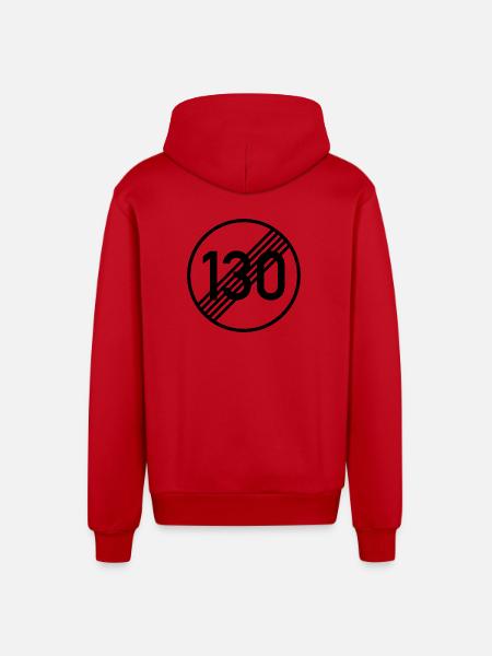 UNLIMITED 130 by Unlimited Apparel - Organic Relaxed Hooded Jacket Made in EU - red