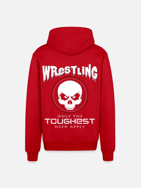 Wrestling - Organic Relaxed Kapuzenjacke Made in EU - Rot