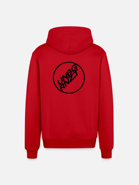 UNBGRNZT 2025 - Organic Relaxed Hooded Jacket Made in EU - red