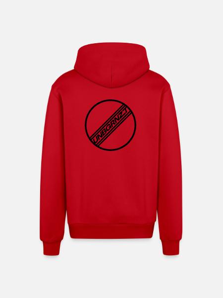 UNBGRNZT by Unlimited Apparel - Organic Relaxed Hooded Jacket Made in EU - red