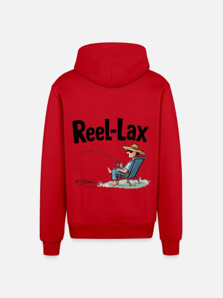 Reel laxiste - Veste à capuche bio décontractée fabriquée en UE - rouge
