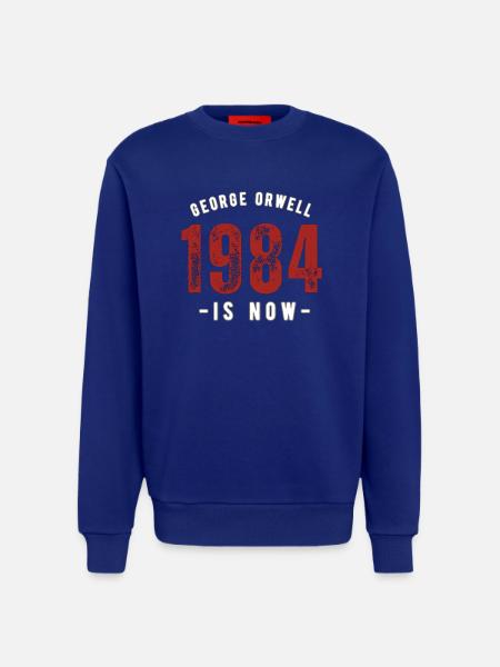 GEORGE ORWELL 1984 - Sweatshirt - made by SPREAD  - Iconic Blue