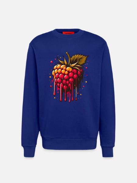 Two-tone dripping raspberry - Sweatshirt - made by SPREAD - Iconic Blue
