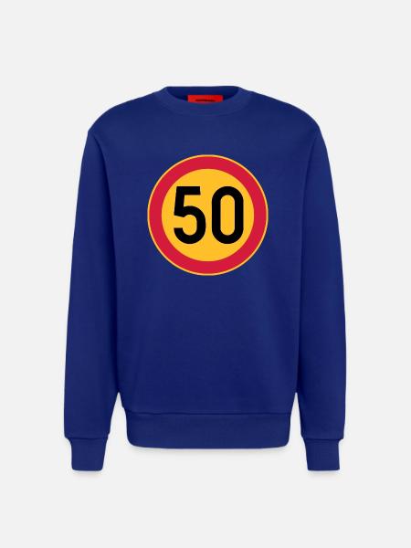 50 Limit / Tempolimit - Sweatshirt - made by SPREAD  - Iconic Blue