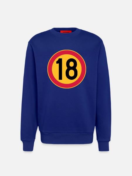18 Geschwindigkeitsbegrenzung - Sweatshirt - made by SPREAD  - Iconic Blue