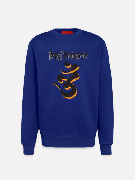 PsyTrance - Sweat bio décontracté fabriqué en UE - Iconic Blue