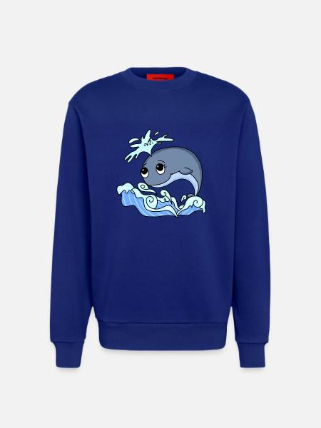 whale - Sweatshirt - made by SPREAD - Iconic Blue