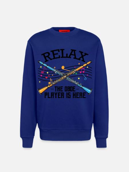 hautbois - Sweat bio décontracté fabriqué en UE - Iconic Blue