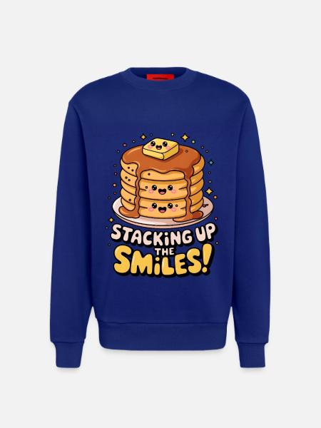 Staking Up The Smiles! - Sweatshirt - made by SPREAD  - Iconic Blue