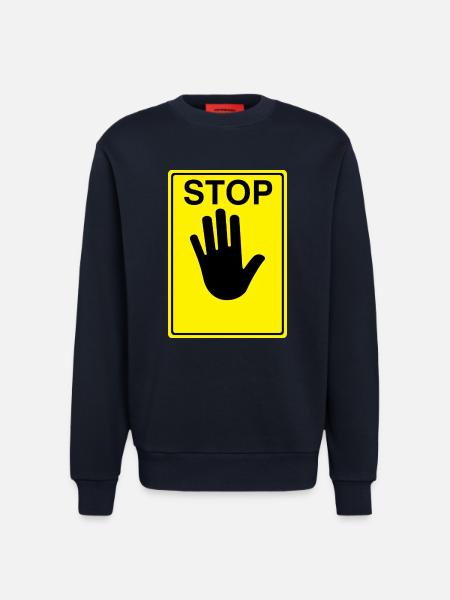 Stop Schild Logo - Sweatshirt - made by SPREAD - DARK NAVY