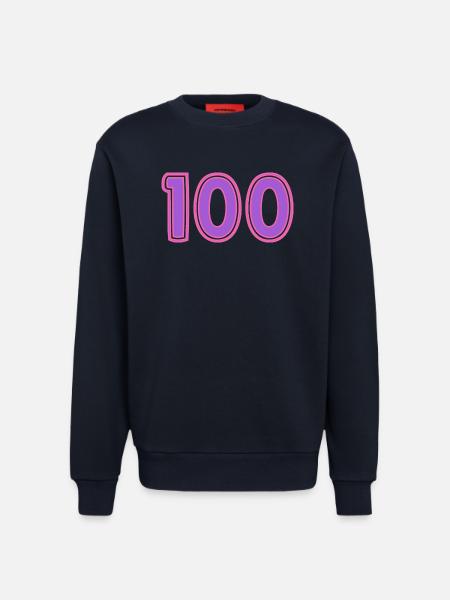 100. 100 YEARS. 100th ANNIVERSARY - Sweatshirt - made by SPREAD  - DARK NAVY