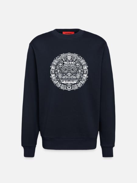 Techno Music Logo - Sweatshirt - made by SPREAD - DARK NAVY