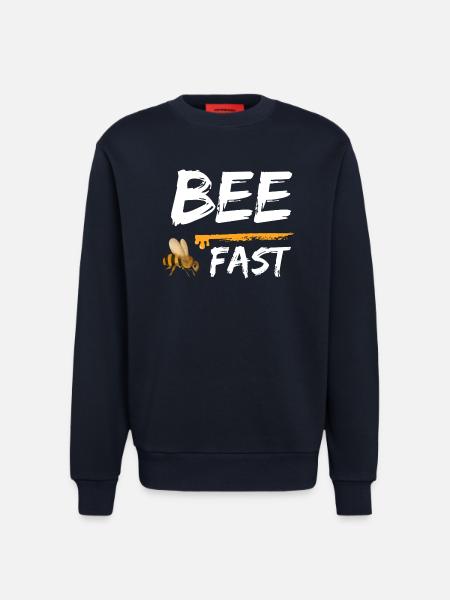bee fast bees honey - Sweatshirt - made by SPREAD - DARK NAVY