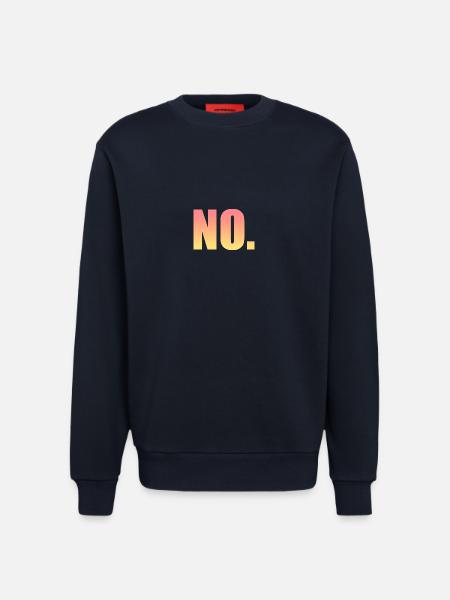 no sticker - Sweatshirt - made by SPREAD  - DARK NAVY