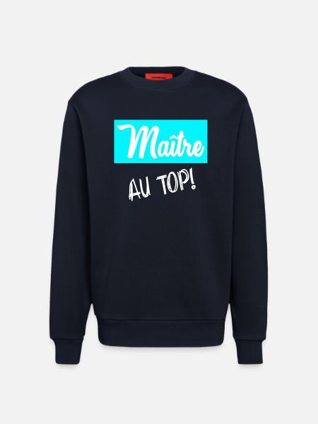 MASTER. MASTER - Sweatshirt - made by SPREAD  - DARK NAVY