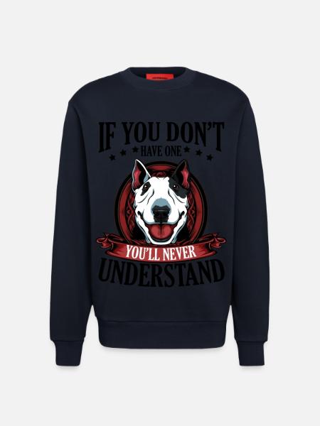 Bull Terrier - Sweat bio décontracté fabriqué en UE - DARK NAVY