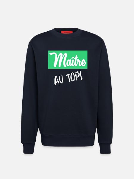 MAITRE - Sweat bio décontracté fabriqué en UE - DARK NAVY