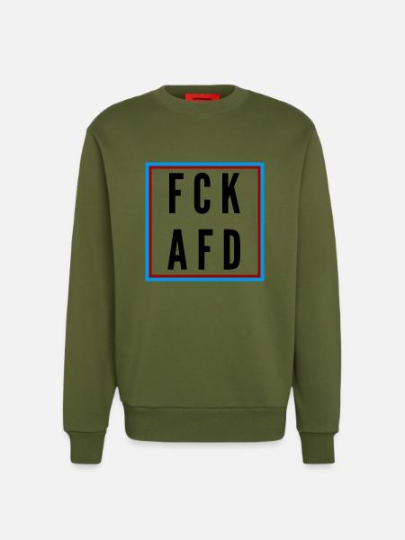 AFD Nein Danke! - Sweatshirt - made by SPREAD - MOSS GREEN