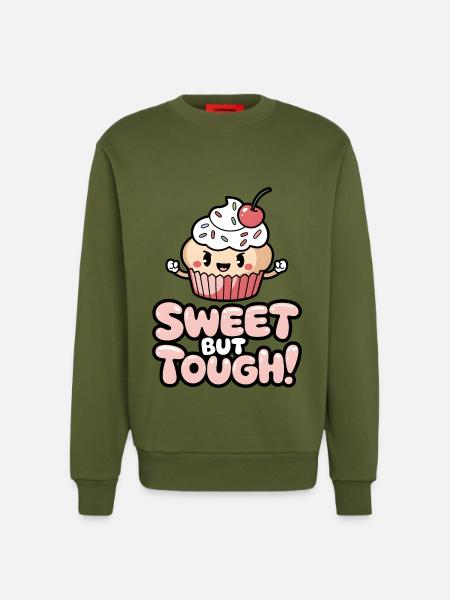 Sweet But Tough! - Sweatshirt - made by SPREAD  - MOSS GREEN