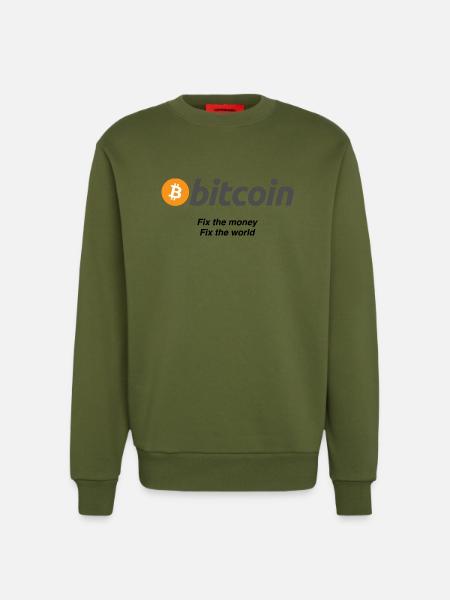 Fixthemoney - Sweatshirt - made by SPREAD - MOSS GREEN