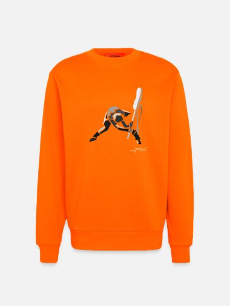 strummer-spread - Sweat bio décontracté fabriqué en UE - SUNSET ORANGE